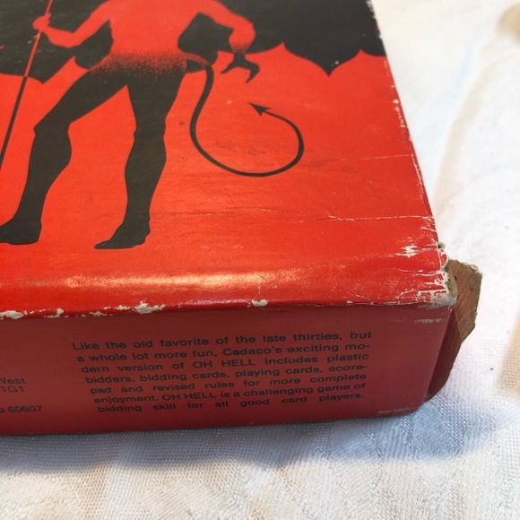 1973 Oh Hell Card Game Vintage Collectible Devil Bx only murders in the building - Picture 13 of 16
